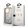 Калъф за iPhone 14 Pro - Karl Lagerfeld Hardcase Liquid Glitter (KLHCP14LLCKKVVK) - Elong