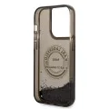 Калъф за iPhone 14 Pro - Karl Lagerfeld Hardcase Liquid Glitter (KLHCP14LLCRSGRK) - RSG