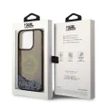 Калъф за iPhone 14 Pro - Karl Lagerfeld Hardcase Liquid Glitter (KLHCP14LLCRSGRK) - RSG