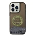 Калъф за iPhone 14 Pro - Karl Lagerfeld Hardcase Liquid Glitter (KLHCP14LLCRSGRK) - RSG