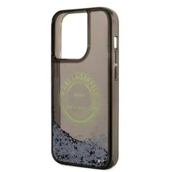 Калъф за iPhone 14 Pro - Karl Lagerfeld Hardcase Liquid Glitter (KLHCP14LLCRSGRK) - RSG