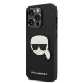 Калъф за iPhone 14 Pro - Karl Lagerfeld Saffiano (KLHCP14LSAPKKHK) - Karl`s Head