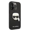 Калъф за iPhone 14 Pro - Karl Lagerfeld Saffiano (KLHCP14LSAPKKHK) - Karl`s Head