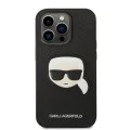 Калъф за iPhone 14 Pro - Karl Lagerfeld Saffiano (KLHCP14LSAPKKHK) - Karl`s Head