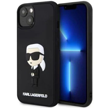 Калъф за iPhone 14 Plus - Karl Lagerfeld 3D Design (KLHCP14M3DR3DRKINK) - Гумена иконик