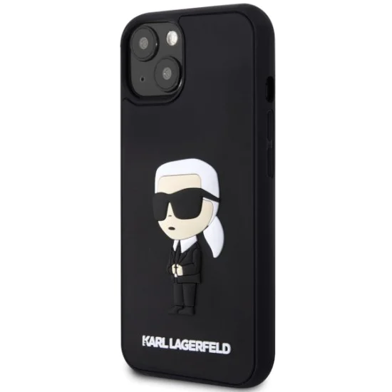 Калъф за iPhone 14 Plus - Karl Lagerfeld 3D Design (KLHCP14M3DR3DRKINK) - Гумена иконик