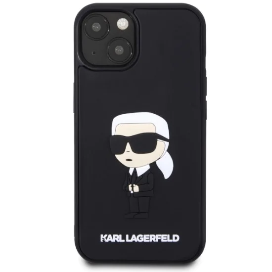 Калъф за iPhone 14 Plus - Karl Lagerfeld 3D Design (KLHCP14M3DR3DRKINK) - Гумена иконик