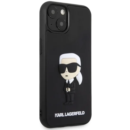 Калъф за iPhone 14 Plus - Karl Lagerfeld 3D Design (KLHCP14M3DR3DRKINK) - Гумена иконик
