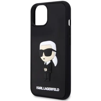 Калъф за iPhone 14 Plus - Karl Lagerfeld 3D Design (KLHCP14M3DR3DRKINK) - Гумена иконик