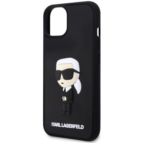 Калъф за iPhone 14 Plus - Karl Lagerfeld 3D Design (KLHCP14M3DR3DRKINK) - Гумена иконик
