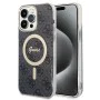 Калъф за iPhone 15 Pro - Guess IML 4G MagSafe (GUHMP15LH4STK) - Черен