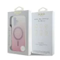 Калъф за iPhone 16 - Guess IML Glitter Glitter Gradient MagSafe (GUHMP16SHGRCELP) - Розов