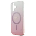 Калъф за iPhone 16 Plus - Guess IML Glitter Glitter Gradient MagSafe (GUHMP16MHGRCELW) - Кафяв