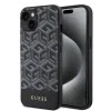 Калъф за iPhone 15 - Guess GCube GCube Stripes MagSafe (GUHMP15SHGCFSEK) - Черен