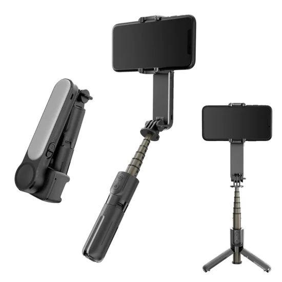 Селфи стик Gimbal Stabil Bluetooth, 72 см - Стойка за статив (L09) - Черен