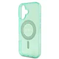 Калъф за iPhone 16 Plus - Guess IML Rhinestones MagSafe (GUHMP16MPFTDTEN) - зелен