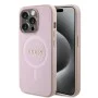Калъф за iPhone 15 Pro - Guess Saffiano MagSafe (GUHMP15LPSAHMCP) - Розов