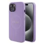 Калъф за iPhone 15 - Guess Saffiano MagSafe (GUHMP15SPSAHMCU) - Лилав