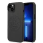 Калъф за IPhone 14 Plus - Karl Lagerfeld Hardcase Leather Perforated (KLHCP14MFWWHK) - черен