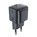 Acefast - Зарядно за стена (A77) - Type-C, Mini GaN зарядно, 30W, Power Delivery - Черно
