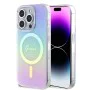 Калъф за iPhone 15 Pro - Guess IML Iridescent MagSafe (GUHMP15LHITSU) - Лилав