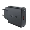 Стенно зарядно устройство A65 – Acefast, Type-C, GaN Technology, 20W, захранване – черно