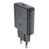 Стенно зарядно устройство A65 – Acefast, Type-C, GaN Technology, 20W, захранване – черно