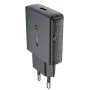 Стенно зарядно устройство A65 – Acefast, Type-C, GaN Technology, 20W, захранване – черно