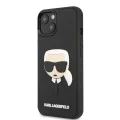 Калъф за iPhone 14 Plus - Karl Lagerfeld 3D Design (KLHCP14MKHH3DBK) - Гумена глава на Карл
