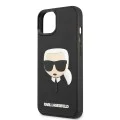 Калъф за iPhone 14 Plus - Karl Lagerfeld 3D Design (KLHCP14MKHH3DBK) - Гумена глава на Карл