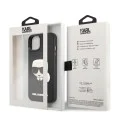 Калъф за iPhone 14 Plus - Karl Lagerfeld 3D Design (KLHCP14MKHH3DBK) - Гумена глава на Карл
