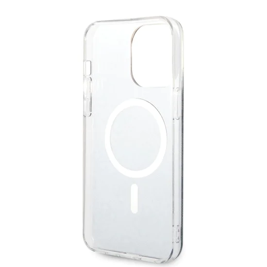 Калъф за iPhone 16 - Guess IML 4G MagSafe (GUHMP16SH4STK) - Черен
