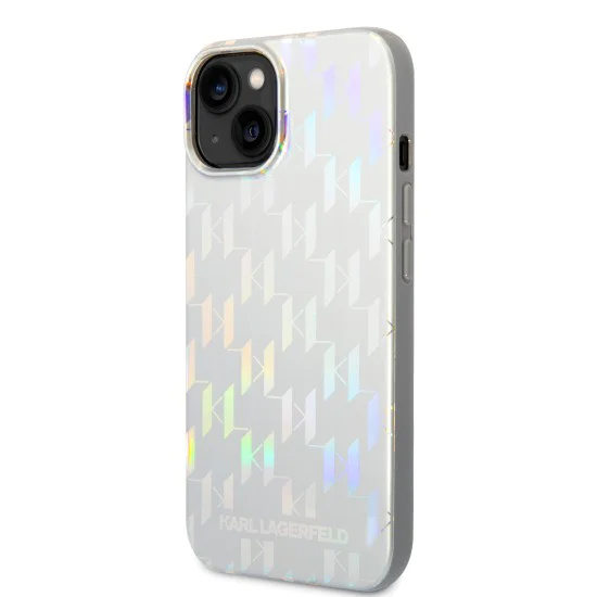 Калъф за IPhone 14 Plus - Karl Lagerfeld Hardcase монограм (KLHCP14MLGMGMMSV3) - преливащ