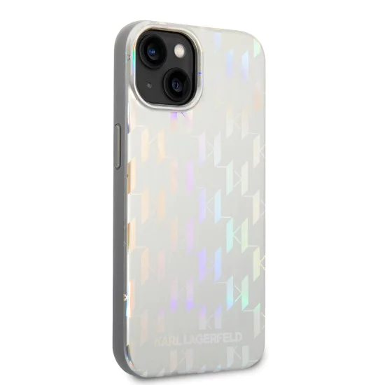 Калъф за IPhone 14 Plus - Karl Lagerfeld Hardcase монограм (KLHCP14MLGMGMMSV3) - преливащ