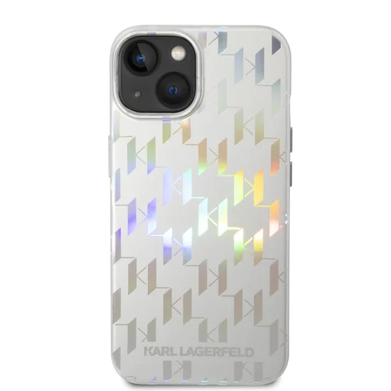 Калъф за IPhone 14 Plus - Karl Lagerfeld Hardcase монограм (KLHCP14MLGMGMMSV3) - преливащ