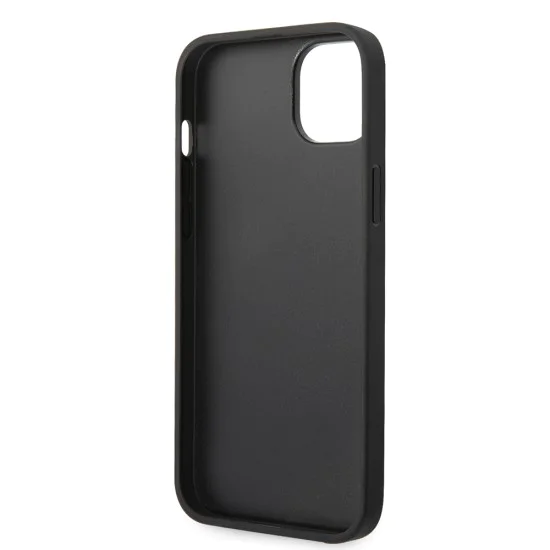 Калъф за IPhone 14 Plus - Karl Lagerfeld Hardcase монограм (KLHCHCP14MPGKKLSKW) - кафява лента