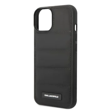 Калъф за IPhone 14 Plus - Karl Lagerfeld Hardcase Leather Puffy (KLHCP14MPSQAK) - Удължено лого