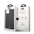 Калъф за IPhone 14 Plus - Karl Lagerfeld Hardcase Leather Puffy (KLHCP14MPSQAK) - Удължено лого