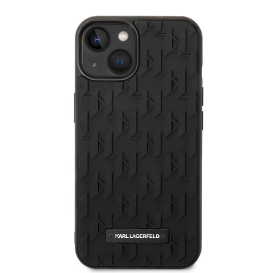 Калъф за iPhone 14 Plus - Karl Lagerfeld 3D Design (KLHCP14MRUPUPKLPK) - монограм