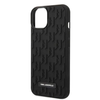 Калъф за iPhone 14 Plus - Karl Lagerfeld 3D Design (KLHCP14MRUPUPKLPK) - монограм