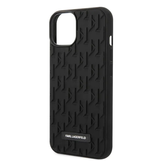 Калъф за iPhone 14 Plus - Karl Lagerfeld 3D Design (KLHCP14MRUPUPKLPK) - монограм
