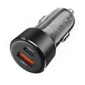 Зарядно за кола B12 – Acefast, Dual-port, Type-C, USB, Dual Fast Charging, 60W – Черно