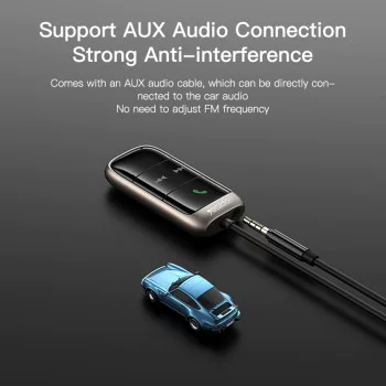 Bluetooth FM модулатор, TF карта - Yesido приемник (YAU32) - Черен