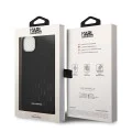 Калъф за iPhone 14 Plus - Karl Lagerfeld Saffiano (KLHCHCP14MSAKAKLHPK) - Mono Metal Logo