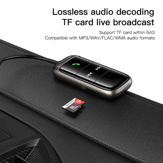 Bluetooth FM модулатор, TF карта - Yesido приемник (YAU32) - Черен