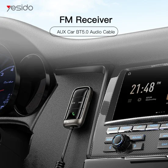 Bluetooth FM модулатор, TF карта - Yesido приемник (YAU32) - Черен