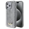 Калъф за iPhone 15 Pro Max - Guess Sequin Script Metal (GUHCP15XPSFDGSS) - Сребрист