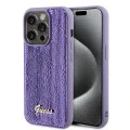 Калъф за iPhone 15 Pro Max - Guess Sequin Script Metal (GUHCP15XPSFDGSU) - Лилав