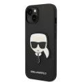 Калъф за iPhone 14 Plus - Karl Lagerfeld Saffiano (KLHCP14MSAPKKHK) - Karl`s Head