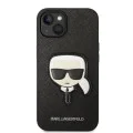 Калъф за iPhone 14 Plus - Karl Lagerfeld Saffiano (KLHCP14MSAPKKHK) - Karl`s Head